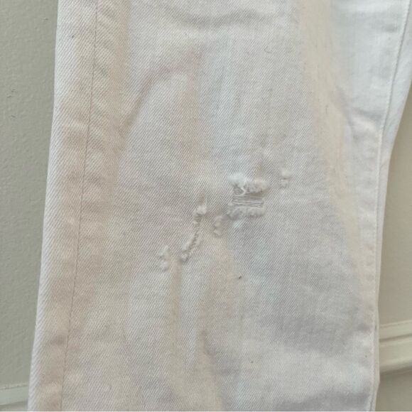 AG Ex-Boyfriend Slouchy Slim Straight Leg Jeans White Size 32 NWT - Picture 9 of 11